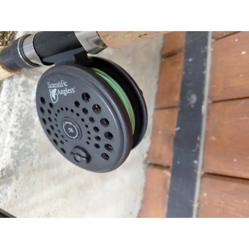 Ensemble pêche à la mouche Scientific Anglers 9’ soie 7/8 + moulinet + soie