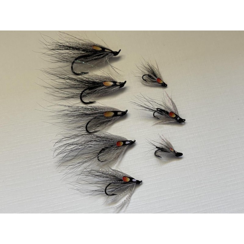 Mouche modèle Picasse grise lot de 8 pièces