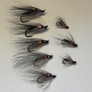 Mouche modèle Picasse grise lot de 8 pièces