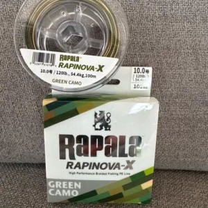 Tresse rapala rapinova X Green 100m 120lb 0,50mm