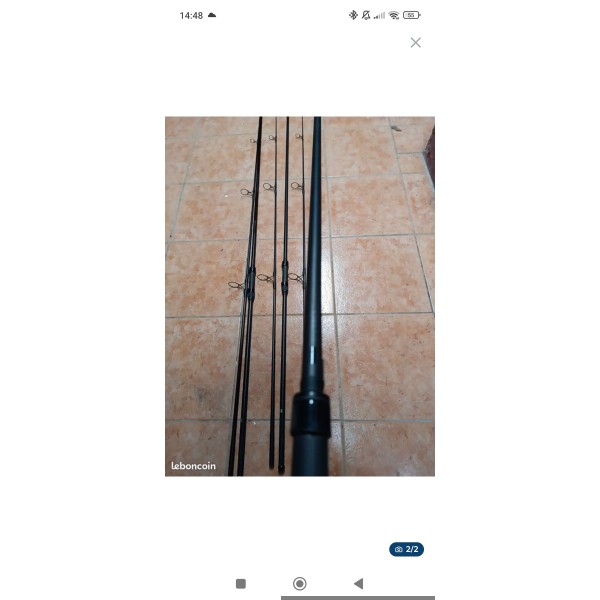 3 cannes Nash poursuit 12 pieds 3.25 lbs