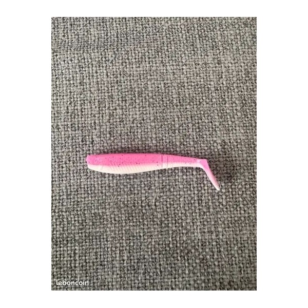 108 Leurres ron thompson Shad paddle tail uv pink White 6,5cm 1,9gr