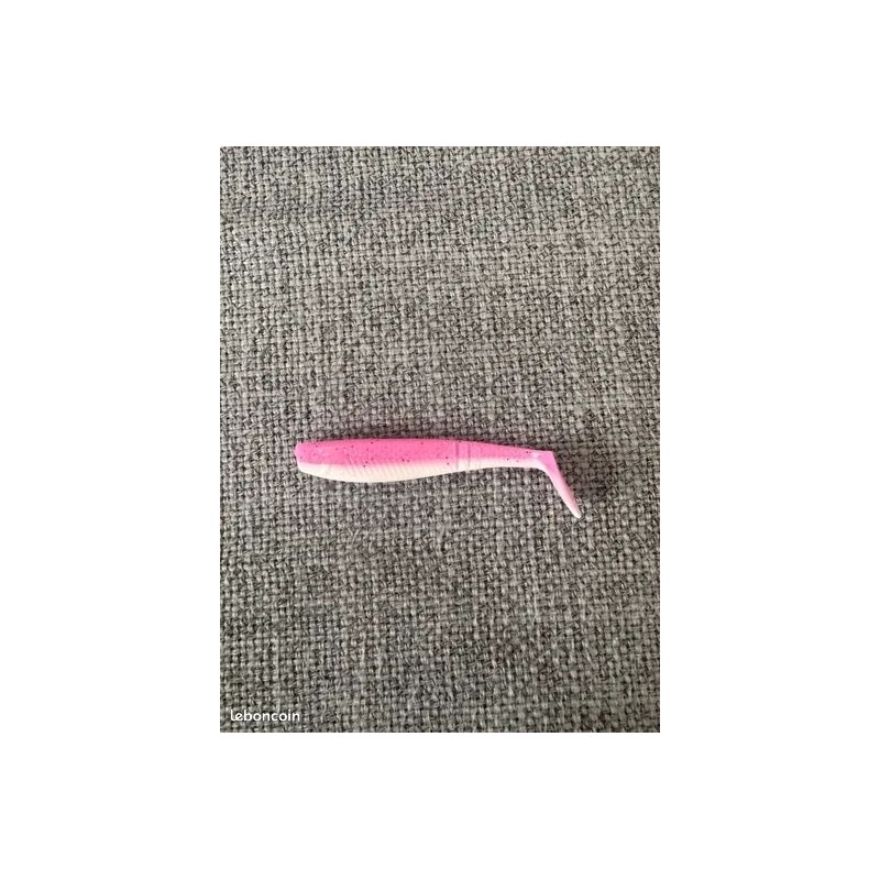 108 Leurres ron thompson Shad paddle tail uv pink White 6,5cm 1,9gr