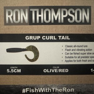 144 Leurres ron thompson grup curl tail olive red 5,5cm 1,8gr