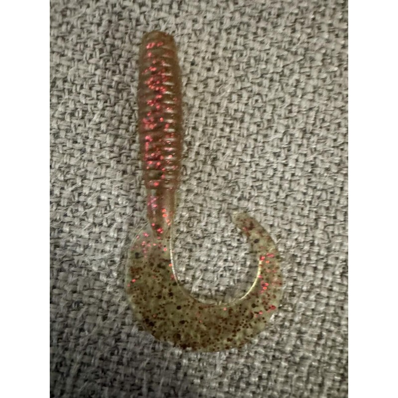 144 Leurres ron thompson grup curl tail olive red 5,5cm 1,8gr