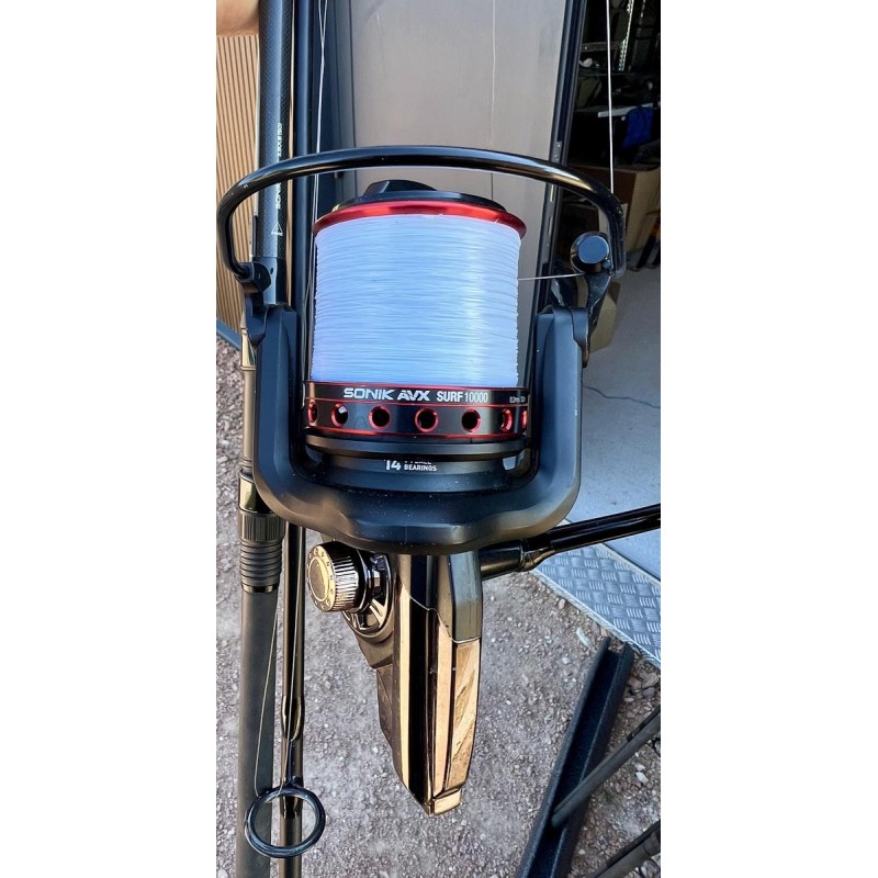 3 Cannes SONIK dominator x 13 pieds 3,5lbs en très bon état avec ses moulinets SONIK avec surf 10000
