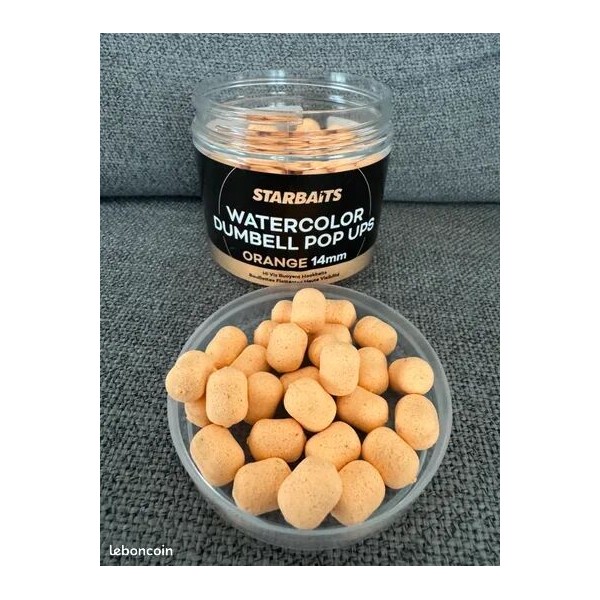 Starbaits Pop up dumbell orange pale 14mm , 70gr