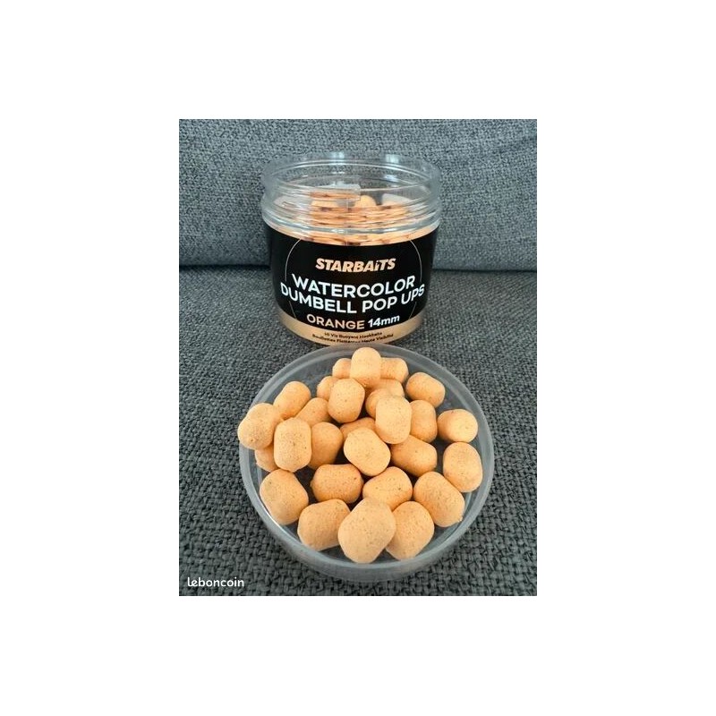 Starbaits Pop up dumbell orange pale 14mm , 70gr