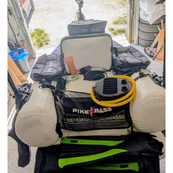 Float tube lunker et canne major kraft