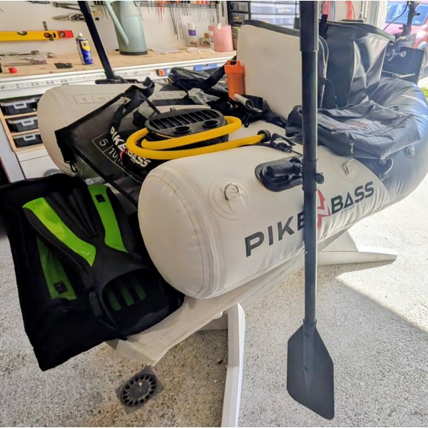 Float tube lunker et canne major kraft