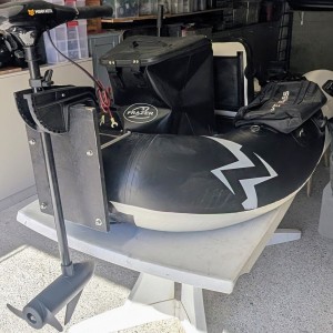 Float tube lunker et canne major kraft