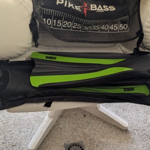 Float tube lunker et canne major kraft