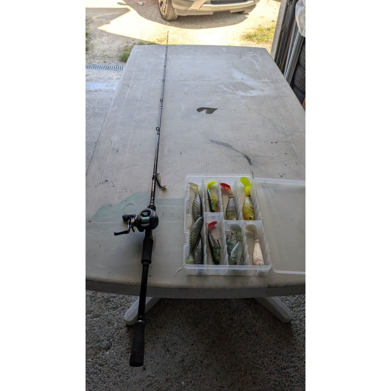 Float tube lunker et canne major kraft
