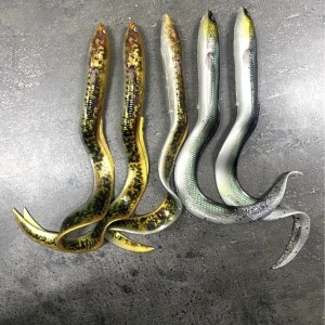 Lot Savage Gear Real Eel x5 – 20 cm / 30 g – Coloris naturels – Brochet / carnassiers