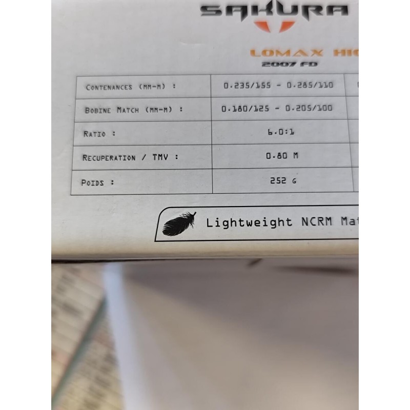 moulinet NEUF SAKURA LOMAX H 2007 FD