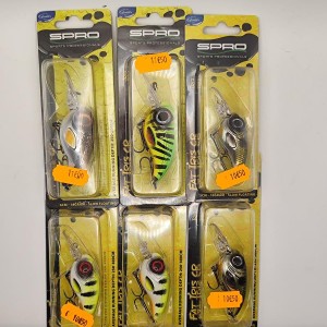 **Lot 6 leurres Spro Fat iris cr pour la pêche du brochet et de la perche**