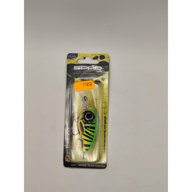 **Lot 6 leurres Spro Fat iris cr pour la pêche du brochet et de la perche**