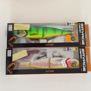 **lot de 2 leurres 4DPLAY Swim&jerk 25 cm Savage Gear pour la pêche du brochet/silure**