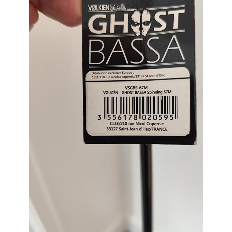 Canne neuve spinning Ghost Bassa 6'7" M volkien mono brin