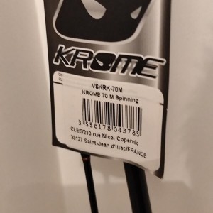 Canne neuve spinning Krome 70M volkien soul 2 brins