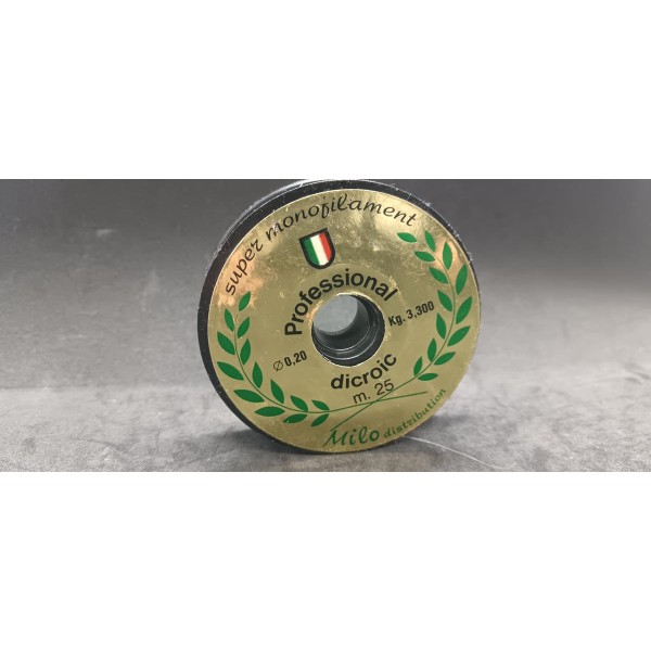 Bobine de nylon Milo Dicroic 20/100 - 25 m