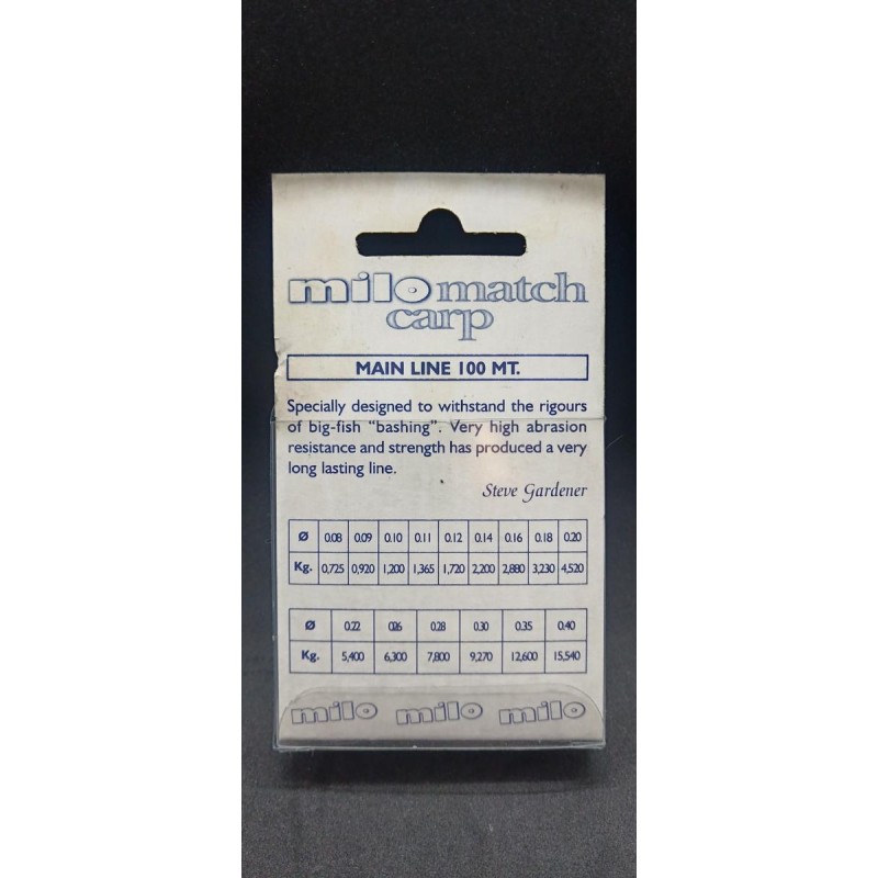 Bobine de nylon Milo Match Carp 10/100 - 100 m