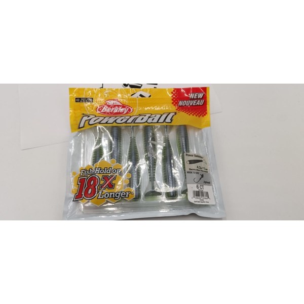 BERKLEY - Lot de 6 Leurres Powerbait Power Swimmer 4.3"