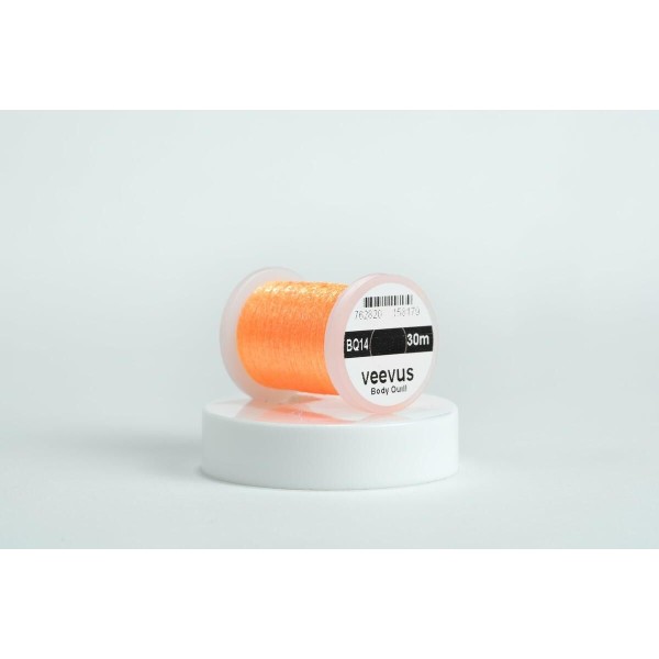 fil montage de mouche veevus Body Quill-orange fluo