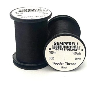 Fil de montage mouche Semperfli Spyder 18/0 -noir