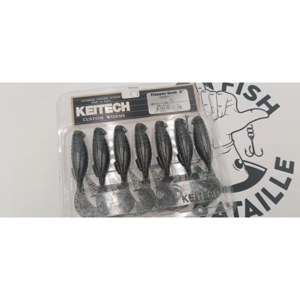 KEITECH - Leurres souples Flapper Grub 4"