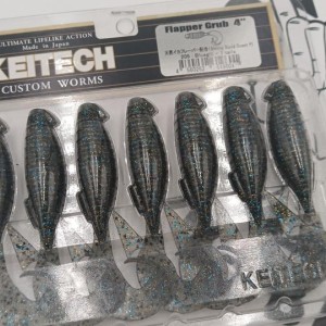 KEITECH - Leurres souples Flapper Grub 4"
