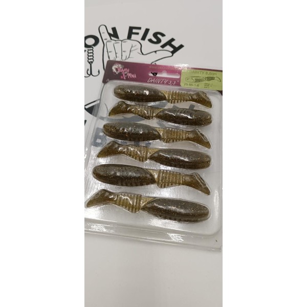 CRAZY FISH - Leurres souples Dainty 3,3" (par 6)