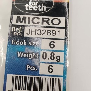 MUSTARD - Micro têtes plombées 0,8 gr (par 6)