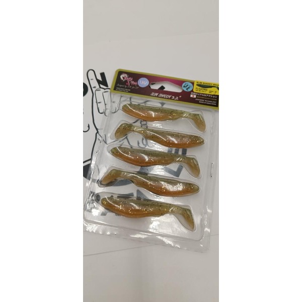 CRAZY FISH - Leurres souples Slim Shaddy 3,2" (par 5)