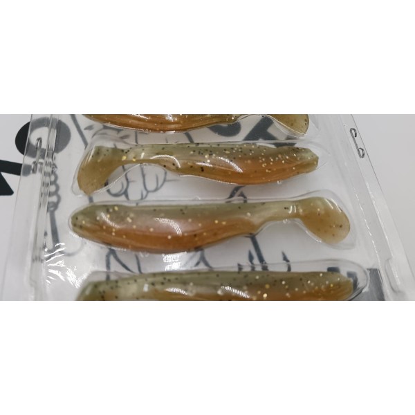 CRAZY FISH - Leurres souples Slim Shaddy 3,2" (par 5)