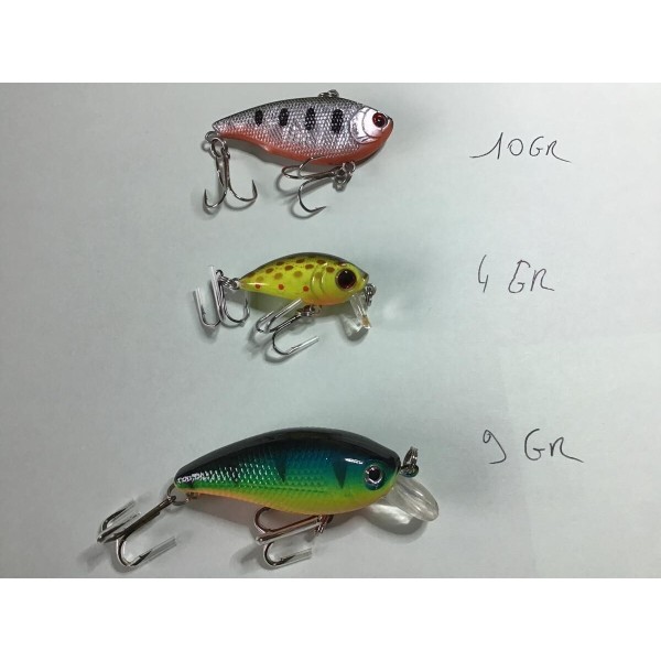 YOSHIKAWA - lot de 3 Leurres pêche carnassier