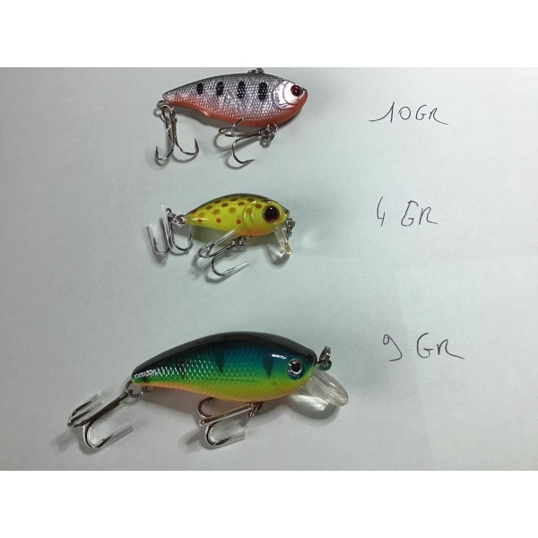 YOSHIKAWA - lot de 3 Leurres pêche carnassier