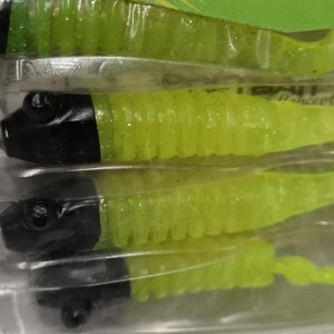 DELALANDE - Lot de 4 Leurres souples skeleton 8 cm
