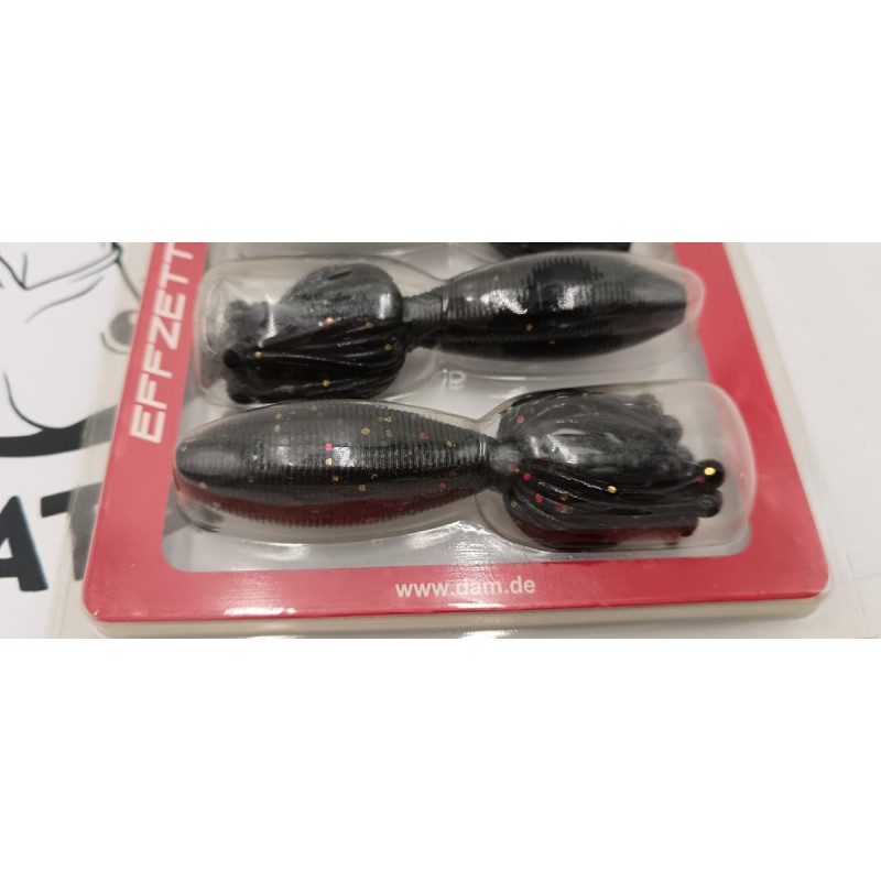 DAM - lot de 3 Leurres souples Effzett Maniac Multi-Tail 9cm