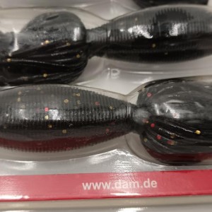 DAM - lot de 3 Leurres souples Effzett Maniac Multi-Tail 9cm