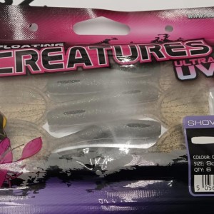 FOX RAGE - Lot de 6 Leurres souples Floating Shovel Shad UV 9cm