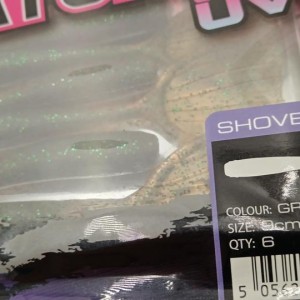 FOX RAGE - Lot de 6 Leurres souples Floating Shovel Shad UV 9cm