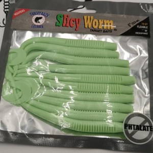 TARGET BAITS -Lot de 10 Leurres souples Slicy Worms 5"