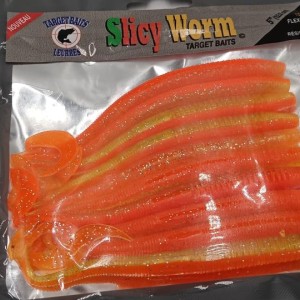 TARGET BAITS - Lot de 10 Leurres souples Slicy Worms 5"