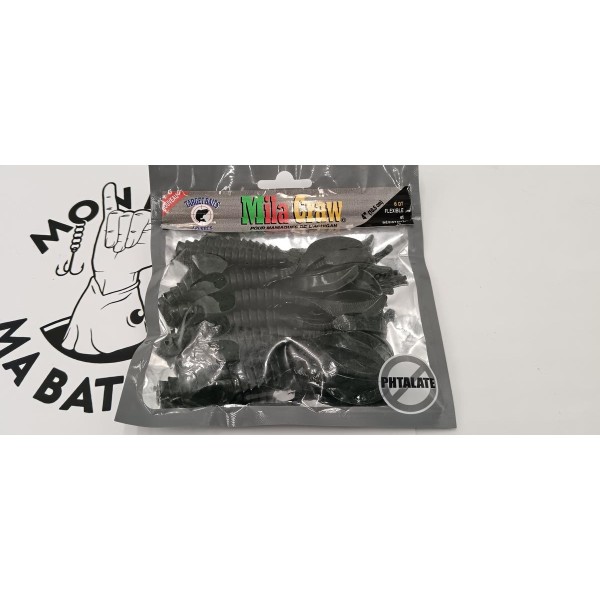 TARGET BAITS - Lot de 6 Leurres souples Mila Craw 4"