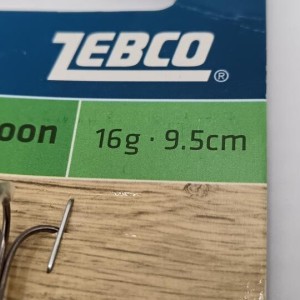 ZEBCO - Cuiller Ondulante Impact Spoon 16g