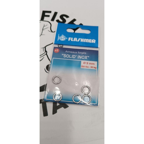 FLASHMER - Anneaux forgés Solid Inox 9mm