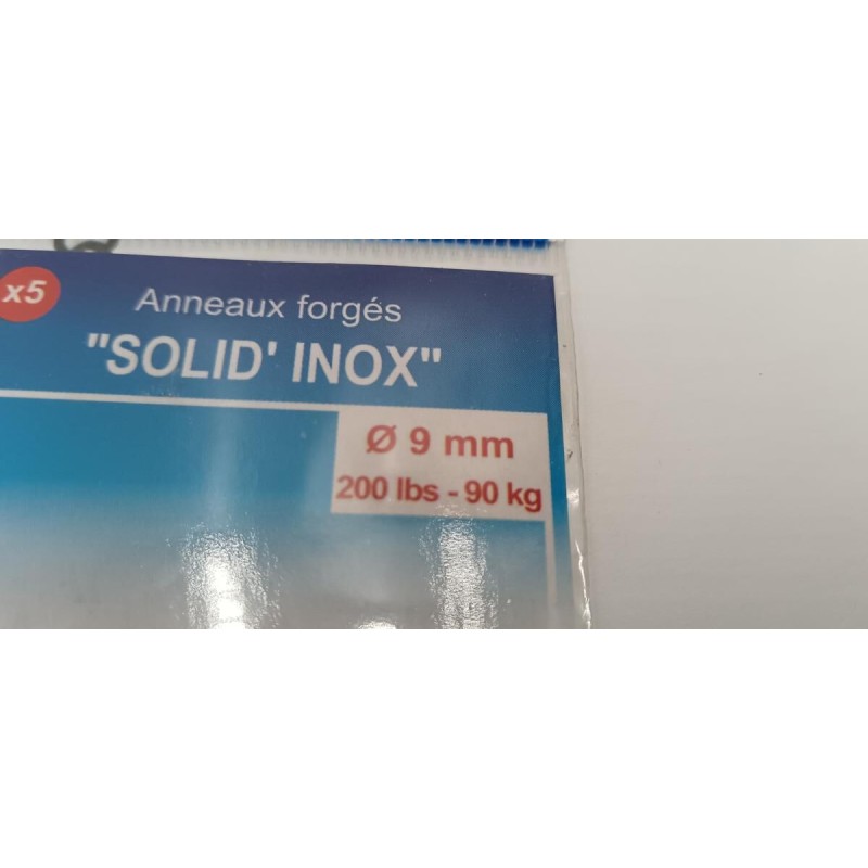 FLASHMER - Anneaux forgés Solid Inox 9mm