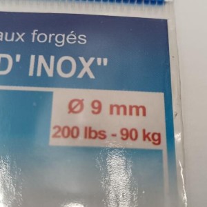 FLASHMER - Anneaux forgés Solid Inox 9mm