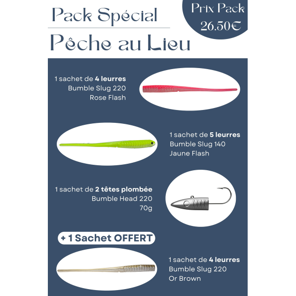 AUTOBOATS FISHING - Pack Spécial - Pêche au Lieu : 11 ou 15+4 Offerts Pack Classique (11 Leurres +4 Offerts)